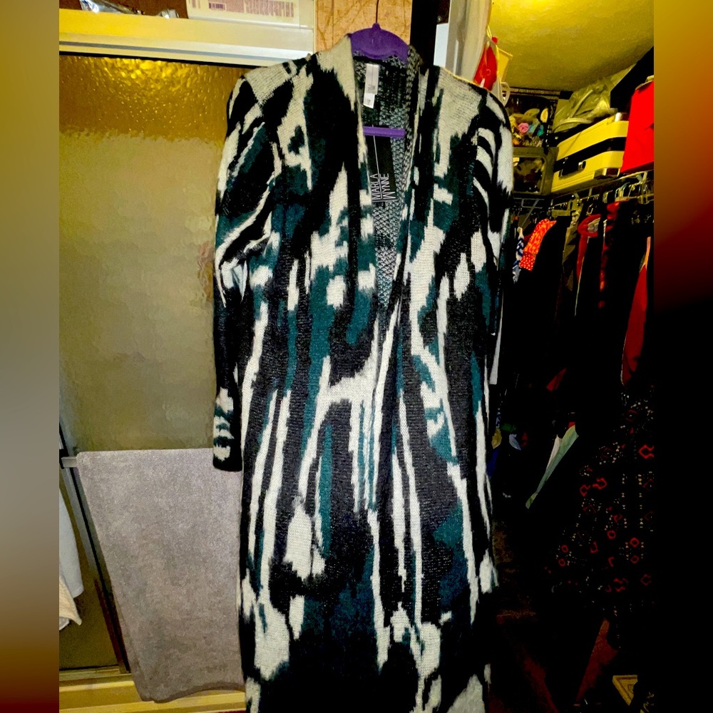 Marla Wynne duster cardigan new with tags, never worn.